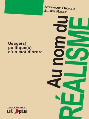 cover image of Au nom du réalisme